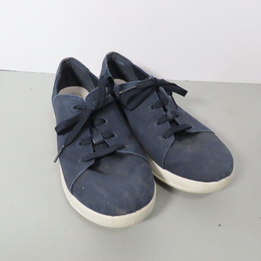 FitFlop Rally Canvas Anatomicush Sneakers Womens Size 7.5 US 38.5 EU Navy Blue